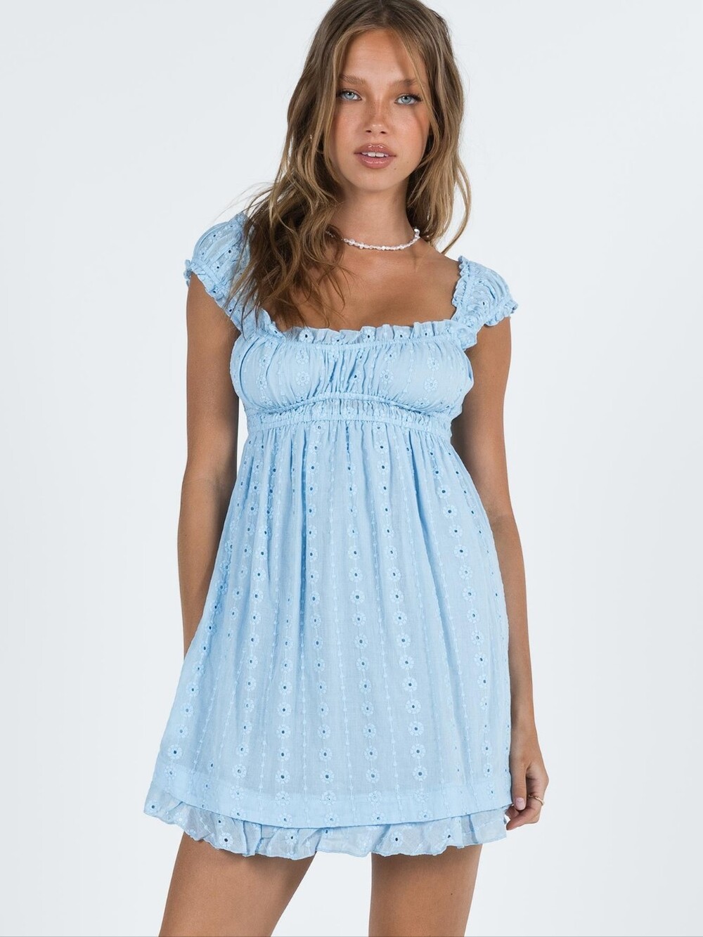 Princess Polly Blue Carlita Mini Dress. NWT - Picture 2 of 9